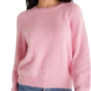 Z Supply Alora Eyelash Sweet Pink Sweater Size Small